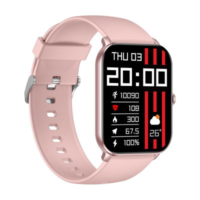 شراء KW105PRO-M الشكل المربع الساعة الذكية بلوتوث الاتصال الساعة الذكية العرض المحمول التصنيع عبر الإنترنت