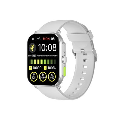 ساعة ذكية من سلسلة End Sifli Square Smart Watch 2.01 مع إطار معدني PVD وبطارية 300mAh