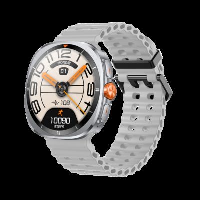 ساعة ذكية للاتصال عبر البلوتوث بشاشة AMOLED مقاس 1.43 بوصة، جهاز تتبع اللياقة البدنية، مقاومة للماء IP68