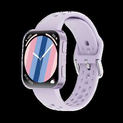 ساعة KW323 الذكية فائقة النحافة بشاشة AMOLED مقاس 1.85 بوصة وتصميم منحني 7.7 ملم